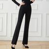 Traje de treinamento de etiqueta body de manga curta terno feminino calça flare com entrepernas embutido de diamante com fecho oculto temperamento elegante verão