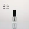 Botella de Esmalte de Uñas de Vidrio Transparente al por Mayor Transfronterizo Portátil Compacta con Pincel Sub-Botella Sello de Pegamento para Uñas