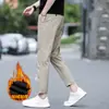 Calças Pretas de Verão Hong Kong Nove Pontos Masculinas de Corte Reto Casuais 2026 Novo Estilo Solto Masculino de Verão Finas