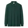 Ropa para Hombre Colección Primavera y Otoño 2026 Algodón Peinado de Fibra Larga 100% Camisa Polo Clásica Unisex Casual de Negocios Manga Larga