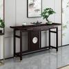 Nueva mesa de entrada de estilo chino, mesa de entrada sencilla de madera maciza de estilo chino, mesa de entrada ligera de lujo para el hogar, mesa de entrada de madera de olmo zen.