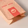 Bolsa para llevar Bolsa de Papel Kraft Personalizada Engrosada a Prueba de Aceite Bolsa de Empaque para Llevar Snack Regalo Bolsa de Empaque Estilo Simple