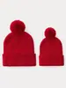 Gorro de Punto con Bola de Pelo Europea y Americana para Mujer Otoño e Invierno Gorro de Lana Color Caramelo Caliente para Exteriores Engrosado Gorro de Tejer Se Puede Personalizar con Logo