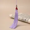 Lótus Duplo Orelha Ferro Antigo Lótus Borla Diy Pendurar Carro Orelha Pendurar Vertical Orelha Pingente Feito à Mão Acessórios de Nó Chinês