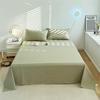 Algodón Puro 100% Algodón Color Sólido Sábana Ajustable Unidad de Una Pieza Dormitorio de Estudiantes Cama Individual/Doble 1.35m m Sábana