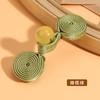 Botón Cheongsam Cuenta de Jade Botón de Incienso Botón de Tela Hecho a Mano Traje Tang Hanfu Botón Decorativo Retro Botón Redondo Estilo Chino