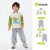 Conjunto de Coleção GrandeRoupas Infantis Família Dudu Estilo Primavera e Outono Roupas e Calças para Meninos Novas Roupas de Outono para Meninas
