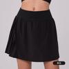 Nueva Falda Corta Deportiva JK de Verano Falsa de Dos Piezas Plisada Antideslumbrante de Secado Rápido Falda de Yoga Falda de Entrenamiento para Correr Fitness para Mujeres
