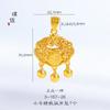 Colgante vietnamita Sha Jin Bao Fu Lock Ling Lan Hua Tai Sui Dumpling, accesorios de bricolaje, collar, cadena de lana