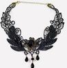 Accesorios transfronterizos para mujer, correa para el cuello, corte gótico, Spice Girl, cadena para el cuello, collar de encaje, gargantilla, cadena para clavícula, collar vintage