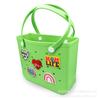 Bolso de Mano con Cesta de Verduras para Mamá Mochila Accesorios Bolsa con Agujeros Hebilla Grande para Zapato Bolsa Bogg Bolso de Playa Accesorios para Colgar