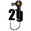 Anzuelo de señuelo anzuelo de cabeza plomada multicolor 1g 2G 3.5G 5G 7G 10G 14G 20g color luminoso
