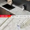 Pegatina de Cocina Patrón Mármol Prueba de Aceite Prueba de Humedad Impermeable Autoadhesiva Engrosada Gabinete Estufa de Cocina Resistente a Altas Temperaturas Pegatina para Humos