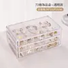 Caixa de Armazenamento de Joias, Transparente, Multicamadas, Grande Capacidade, para Organizar Anéis, Brincos, Piercings, Acessórios de Mesa de Maquiagem