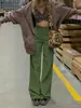 Pantalones rectos de pierna ancha, ajustados, de cintura alta, largos hasta el suelo, de pana retro holgados, pantalones largos casuales adelgazantes, pana transfronteriza