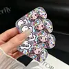 Estilo Japonés y Coreano Dibujo Lineal de Dibujos Animados Niña Cachorro Espejo con Soporte Adecuado para Fundas de Teléfono, Tabletas, Refrigeradores, Accesorios, Espejo de Maquillaje