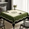 Mantel Estilo Francés, Impermeable, Resistente al Aceite, Lavable, Resistente al Calor, Nuevo Modelo 2025, Lujo Ligero Vintage, Mantel de Mesa de Centro de Gama Alta