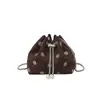 Tendencia Transfronteriza Estilo Coreano Bolso de Cubo Portátil para Mujer Nuevo Otoño 2026 Bolso de Hombro Único con Cadena de Puntos Bolso Cruzado para el Trabajo