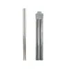 Palillos de Titanio Puro 23.5cm Palillos Flor de Hielo Cristalizada Antideslizantes y Resistentes a Altas Temperaturas Portátiles para Acampar al Aire Libre Viajes Ligeros Paquete Individual