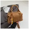 Bolsa Boston de Mão de Luxo para Mulheres 2026 Novo Estilo Versátil Bolsa Transversal para o Dia a Dia Bolsa de Bowling Retrô Fashion