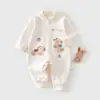 Macacões de Bebê Primavera e Outono Recém-nascido Roupa de Baixo Ajustada Masculino e Feminino Bebê Criança Pequena Roupas de Outono Macacões Roupas de Bebê