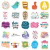 50 frases inspiradoras para aprender inglés graffiti impermeables pegatinas para decoración de laptop, equipaje, refrigerador, coche