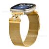 Para Fitbit versa3/4 nueva malla milanesa de grano M con correa de reloj Sense 2