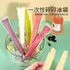 Saco de Gelo Descartável Saco para Picolé DIY Saco Caseiro para Cubos de Gelo Molde Doméstico para Cubos de Gelo Saco Autovedante para Picolé