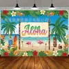 Decoración de Fondo de Banner Nuevo de Verano Transfronterizo con Vibras Tropicales de Verano para Actividades al Aire Libre Fondo de Banner Hawaiano