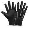 À Prova de Vento, À Prova d'Água e Veludo Quente Equipamento de Ciclismo para Inverno Frio em Motocicleta Luvas de Dedo Inteiro Masculinas Takeaway com Tela Sensível ao Toque