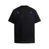 Roupa Masculina Beijie Verão 2026 Nova Camiseta de Manga Curta Patchwork Desconstruído Camisa Básica Masculina Tendência Estampa de Letras Meia-Manga