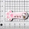 Lindo Gato Kt Garra Palo Pasador Hecho a Mano Funda para Teléfono Celular Llavero de Pegamento de Crema Flor para Zapatos Parche para Taza de Agua Paquete de Materiales DIY