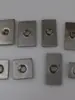 Peça de vedação de tubo quadrado de aço inoxidável, peça de rosca plana, plugue de soldagem com conector de cabeça dentada, acessórios para cabide de sapateira