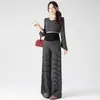 Pantalones Cortos de Maternidad de Nuevo Estilo Otoño 2026 para Mujeres Petites, Rayados, Caídos, Sin Costuras, Cómodos, No Requieren Ajuste, Pantalones de Pierna Recta