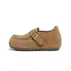 Sapatos Femininos Birkenstock 2026 Primavera/Verão Novos Sapatos Casuais com Solado Grosso Aumentadores de Altura 6cm Cor Sólida Simples Moda Fivela Sapatos Femininos