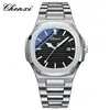 Chenxi 8222 Relógio Pulseira de Aço Transfronteiriço Casal Luminoso Impermeável Simples Moda Calendário de Negócios Relógio de Quartzo Masculino e Feminino