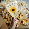Girassol Ganha Primeiro Lugar Vara Torcida Flor Artesanal Produto Acabado Presente Dia do Professor Fábrica Atacado Vara Torcida de Girassol