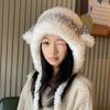 Sombrero Relleno de Viaje de Sichuan para Mujer Otoño e Invierno Cálido Peludo Protección para los Oídos Sombrero Cortavientos Sombrero de Lana Lindo Sombrero Lei Feng
