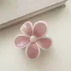 Clip de Plástico Color Gelatina Dulce Flor Pinza para el Cabello con Textura Pinza de Flor de Cinco Pétalos Accesorios para el Cabello Nuevo Pinza para el Cabello Tocado