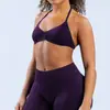 Sujetador Deportivo Dfyne Nuevo Sin Costuras de Cuello Halter Transpirable para Mujer para Deportes al Aire Libre Fitness Yoga
