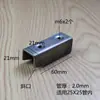 Conectores de Tubo Quadrado Conexão Interna de Tubo em U Acessórios Fixadores Solda-Livre de Prateleira Fixadores de Fivela Interna de Tubo para Móveis