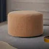 Puff minimalista nórdico para uso doméstico, taburete de sofá para sala de estar, reposapiés, taburete bajo para dormitorio, mesita de noche, vestidor, taburete para cambiarse los zapatos, tela y madera
