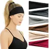 Diadema Deportiva Negra de Ala Ancha, Pañuelo para la Cabeza Negro de Ala Ancha que Absorbe el Sudor, Diadema para Correr y Fitness, Diadema Plegable Elástica Estilo Europeo y Americano Venta al por Mayor