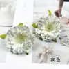 Flores de peonía artificiales de núcleo blanco, horquilla floral para el cabello DIY, materiales de arte floral, decoración del hogar, arreglos de pared de flores, adornos pequeños