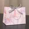 Bolsa de Presente da Moda Escandinava Padrão Mármore Lembrancinha de Casamento Saco de Doces de Casamento Sacola Criativa com Fita Saco para Roupas