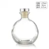 Botella de Aromaterapia de Vidrio Botella Vacía Sin Fuego Ratán Fragancia para Dormitorio Muebles para el Hogar con Tapa Transparente Simple Difusor de Botella para Coche