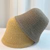 Sombrero de Pescador Transpirable Hueco Estilo Coreano Ins para Niños Primavera y Verano Celebridad de Internet Combinación Perfecta Protector Solar Cubeta de Moda