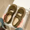 Sapatos femininos de salto baixo 2026 novo modelo versátil com velcro Mary Jane sapatos femininos leve sola macia rasos casuais sapatos esportivos para mulheres