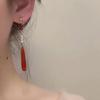 Nuevos pendientes colgantes de perla retro elegantes de estilo chino para mujer, pendientes de estilo étnico de diseño de alta gama de nicho