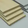 Cubierta de Mesa de Tablero Ignífugo con Borde de Aleación de Aluminio con Veta de Madera para Restaurantes de Snacks y Comida Rápida, Paneles de Mesa para Comedores Escolares